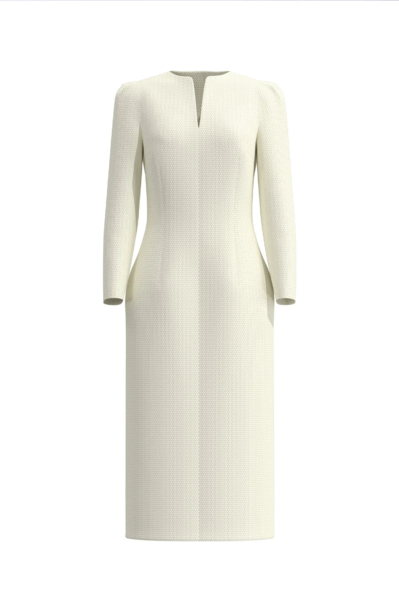 ACETATE JACQUARD DRESS IN APRICOT