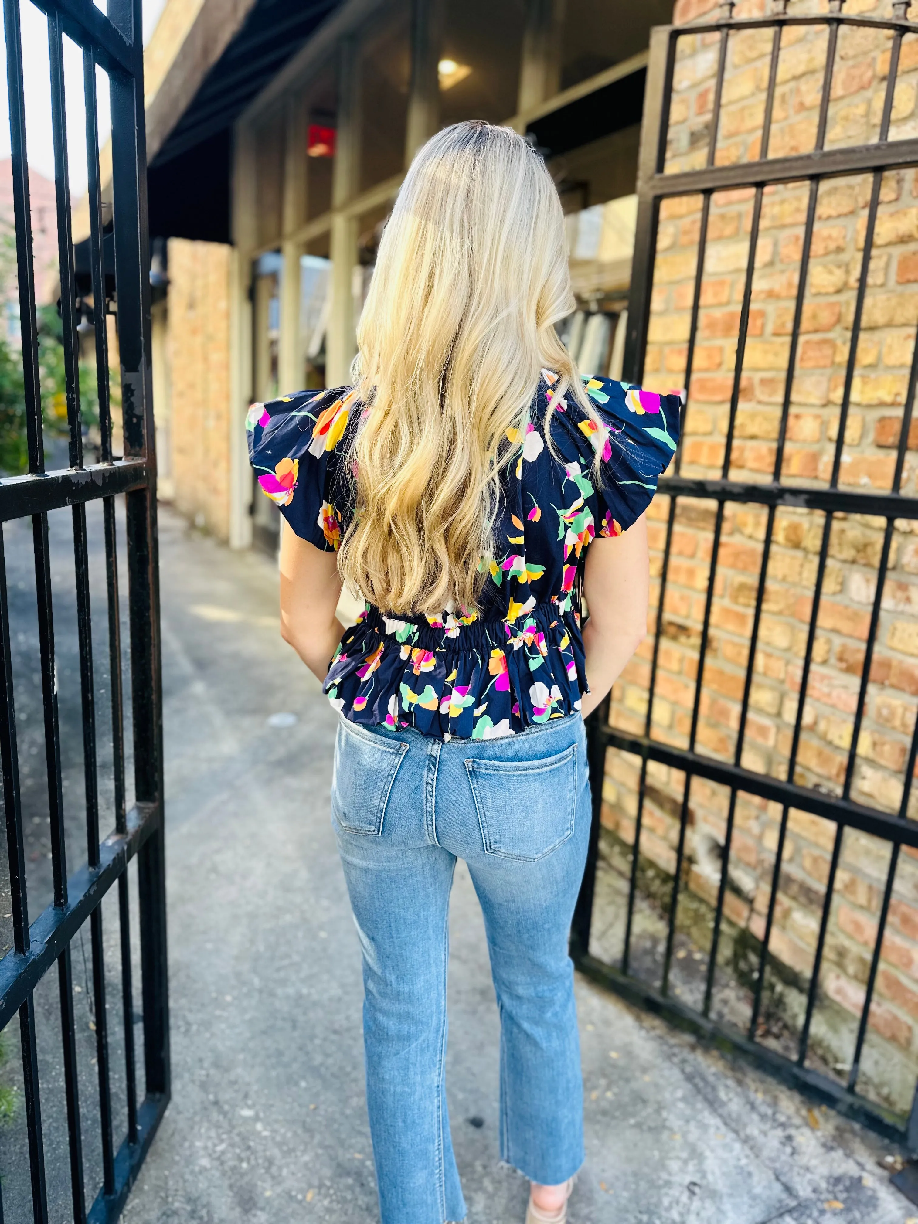 Adelina Top- Azure