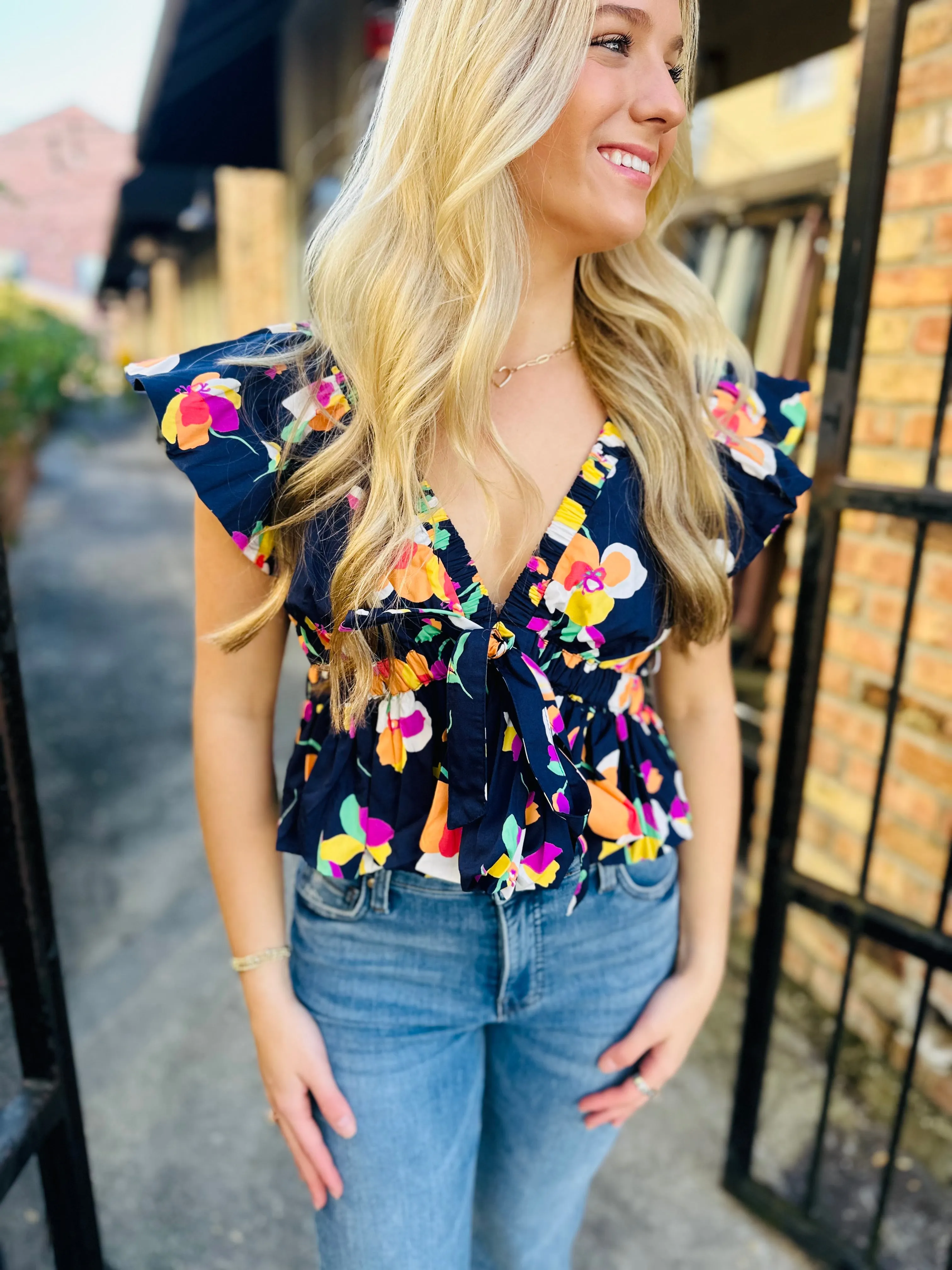 Adelina Top- Azure