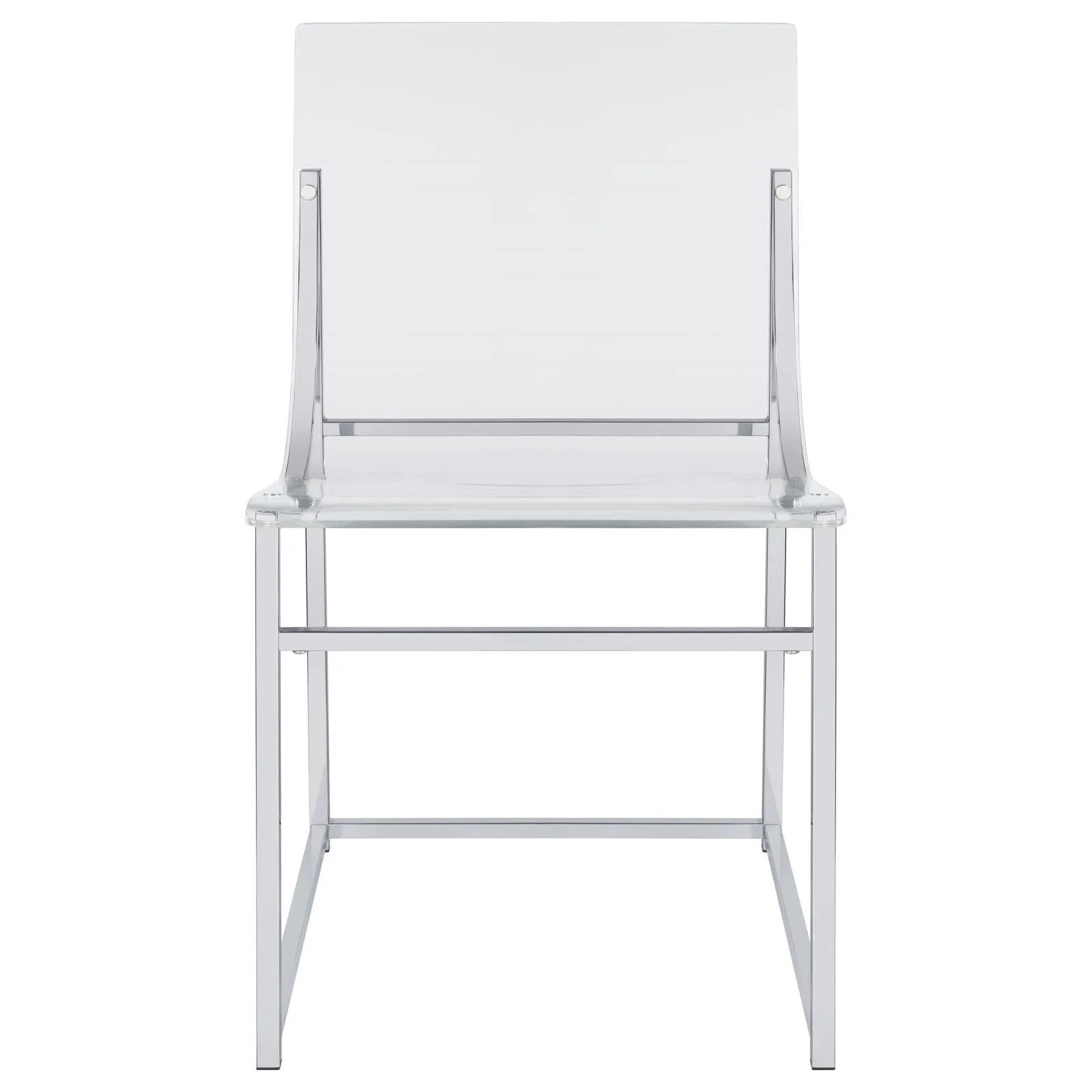 Adino Acrylic Dining Side Chair Clear and Chrome (Set of 2)