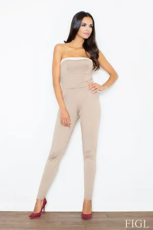 Alluring Cold-Shoulder Slim-Fit Jumpsuit