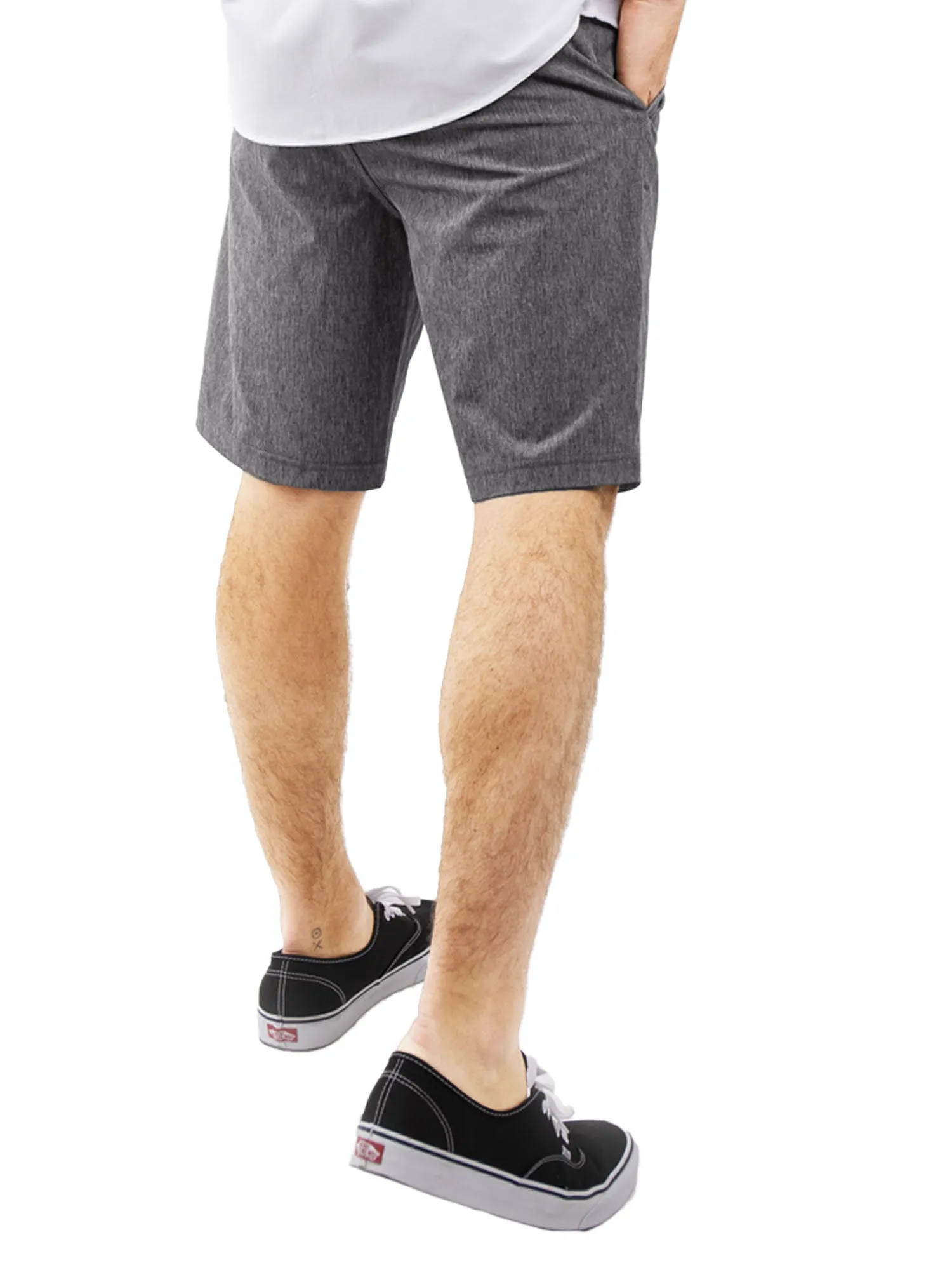 Alpha Mens Hybrid Shorts - Yarn Dye Khaki