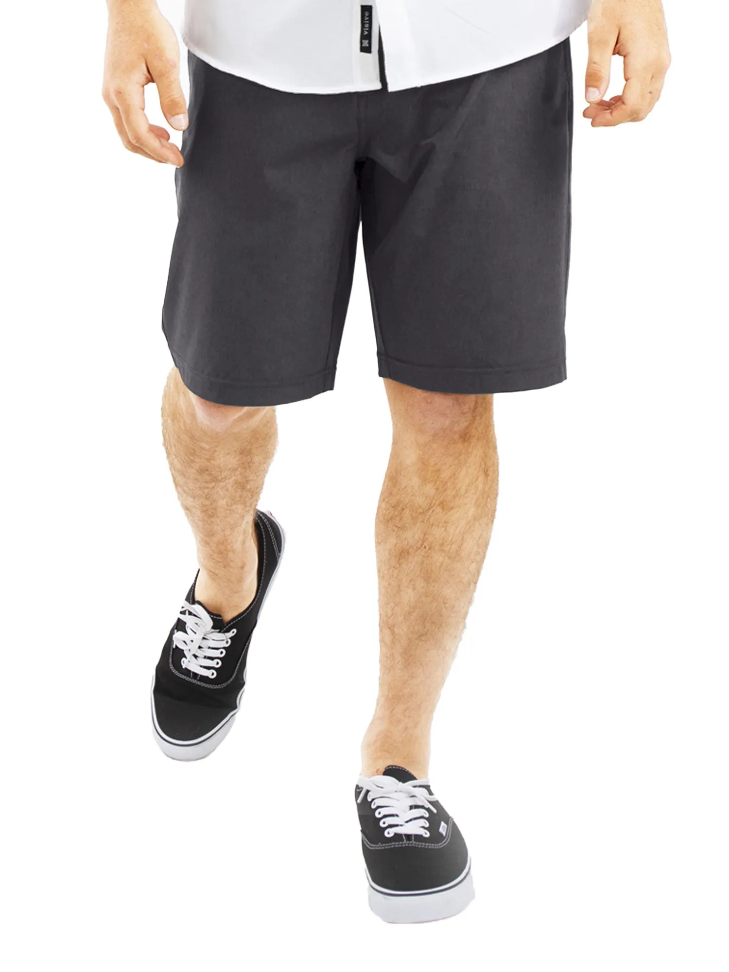 Alpha Mens Hybrid Shorts - Yarn Dye Khaki