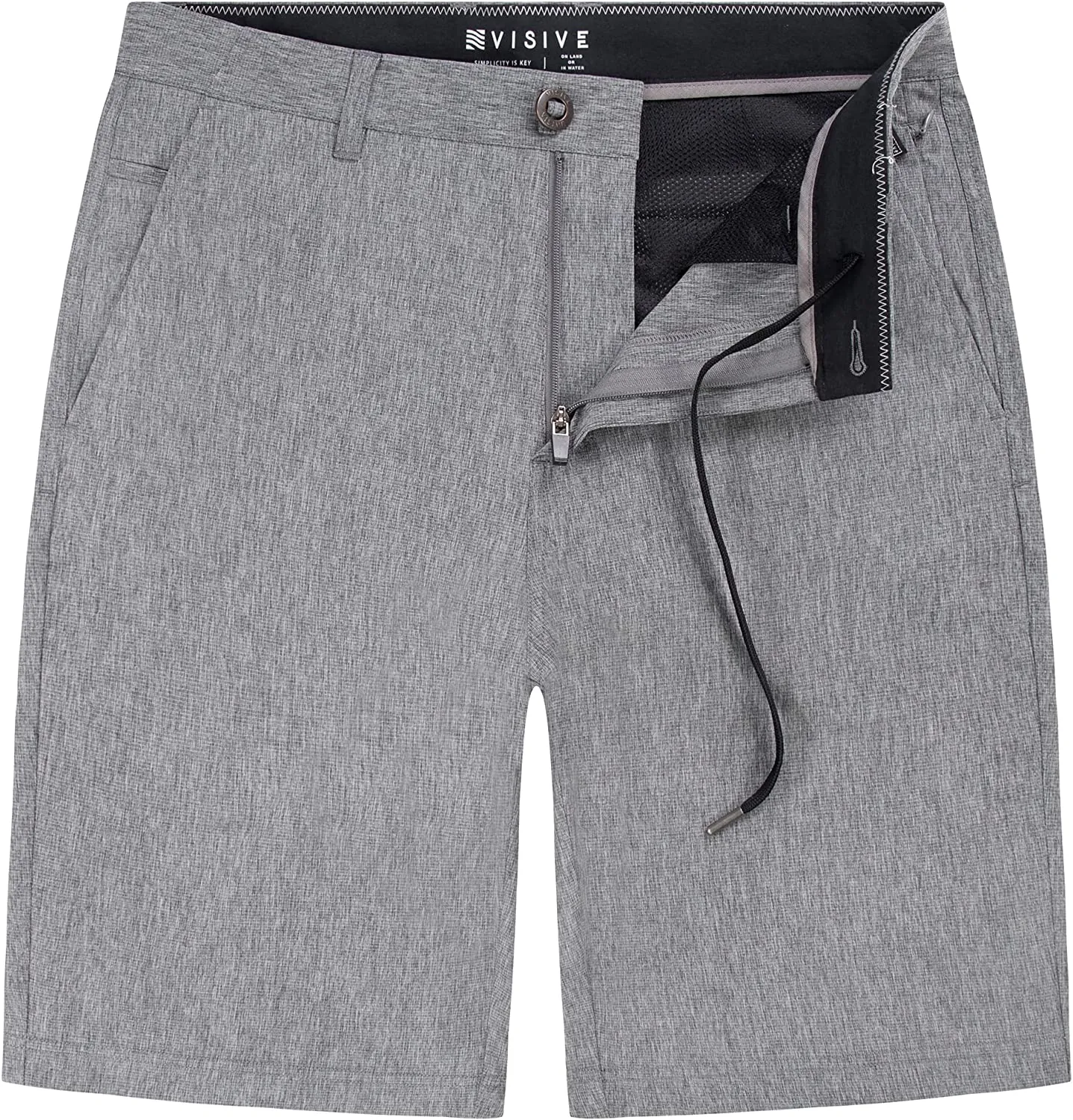 Alpha Mens Hybrid Shorts - Yarn Dye Khaki