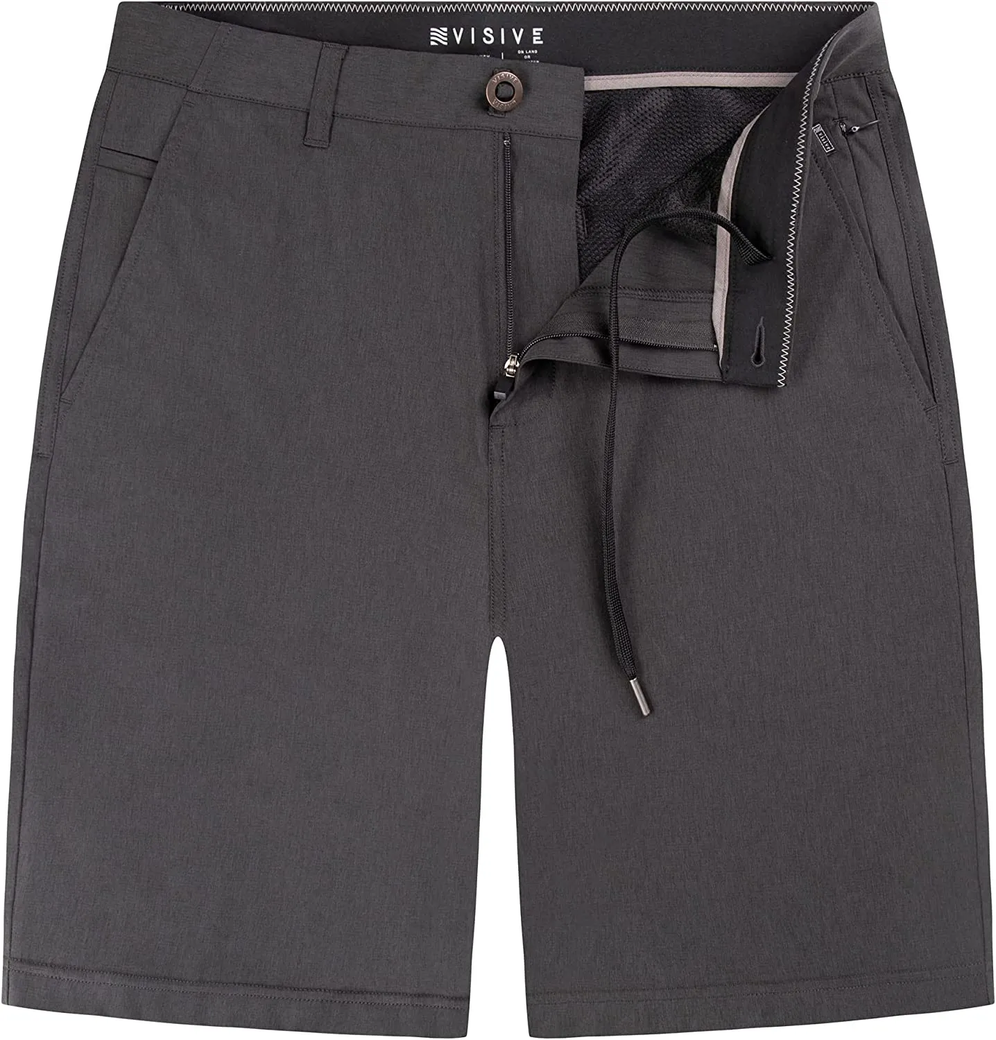 Alpha Mens Hybrid Shorts - Yarn Dye Khaki