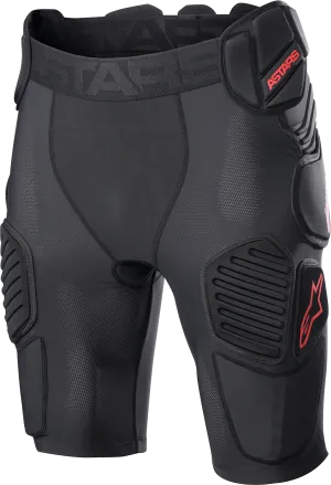 ALPINESTARS Bionic Pro Protection Shorts - Black/Red - Large 6507523-13-L