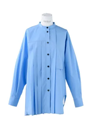 Asymmetry Shirt Light Blue