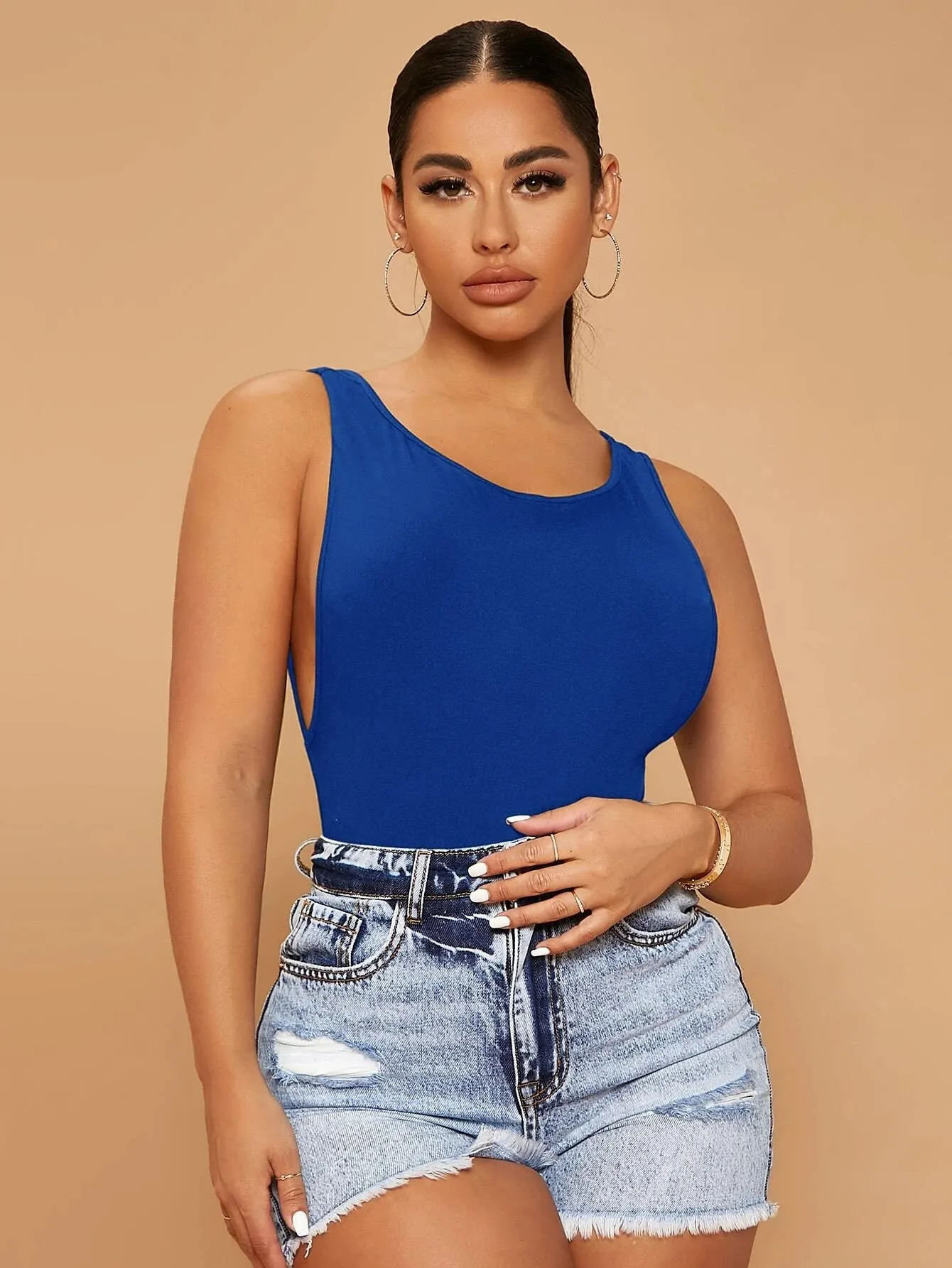 Backless Slim Fit Bodysuit