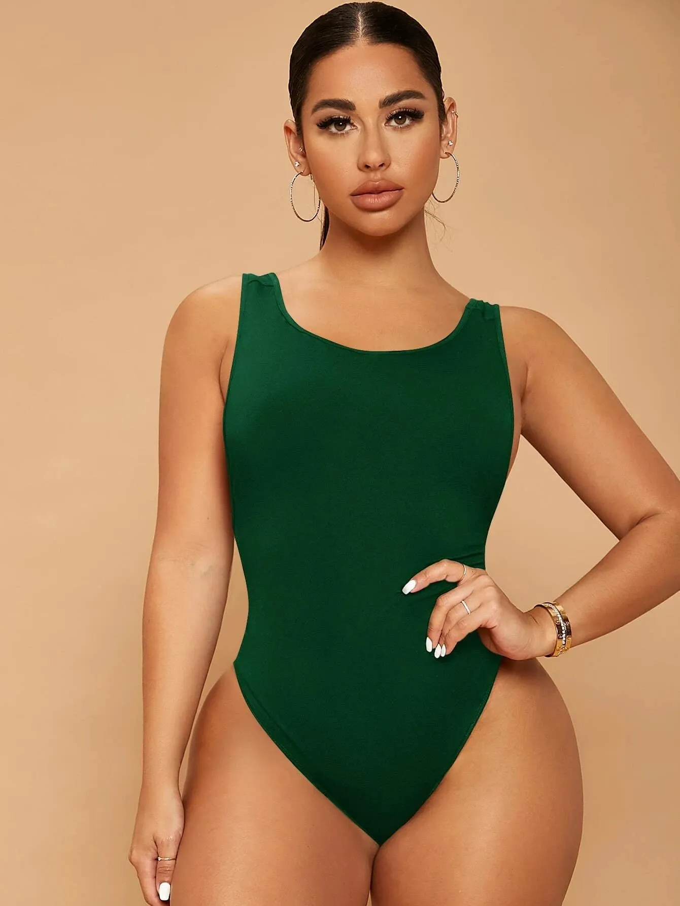 Backless Slim Fit Bodysuit
