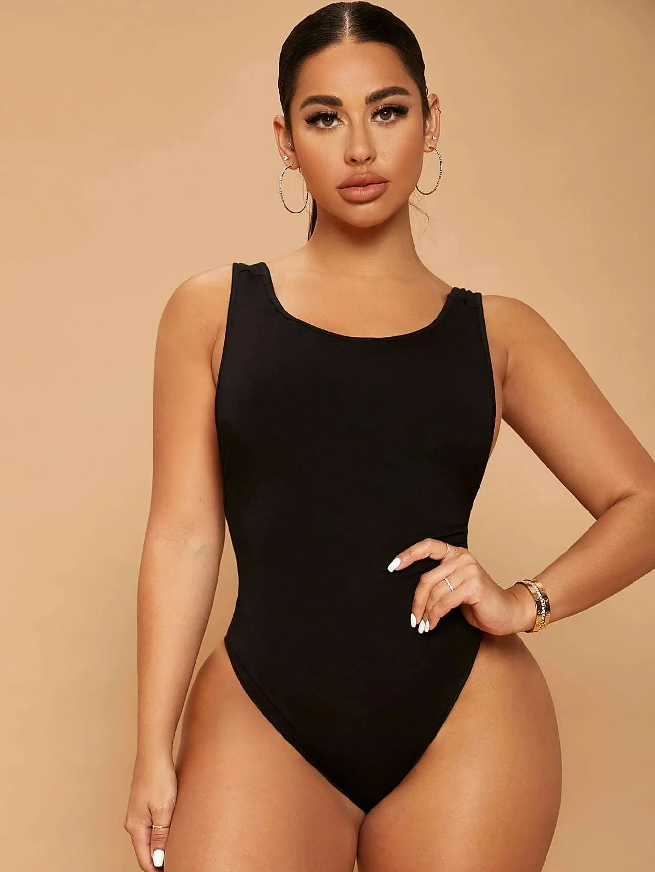 Backless Slim Fit Bodysuit