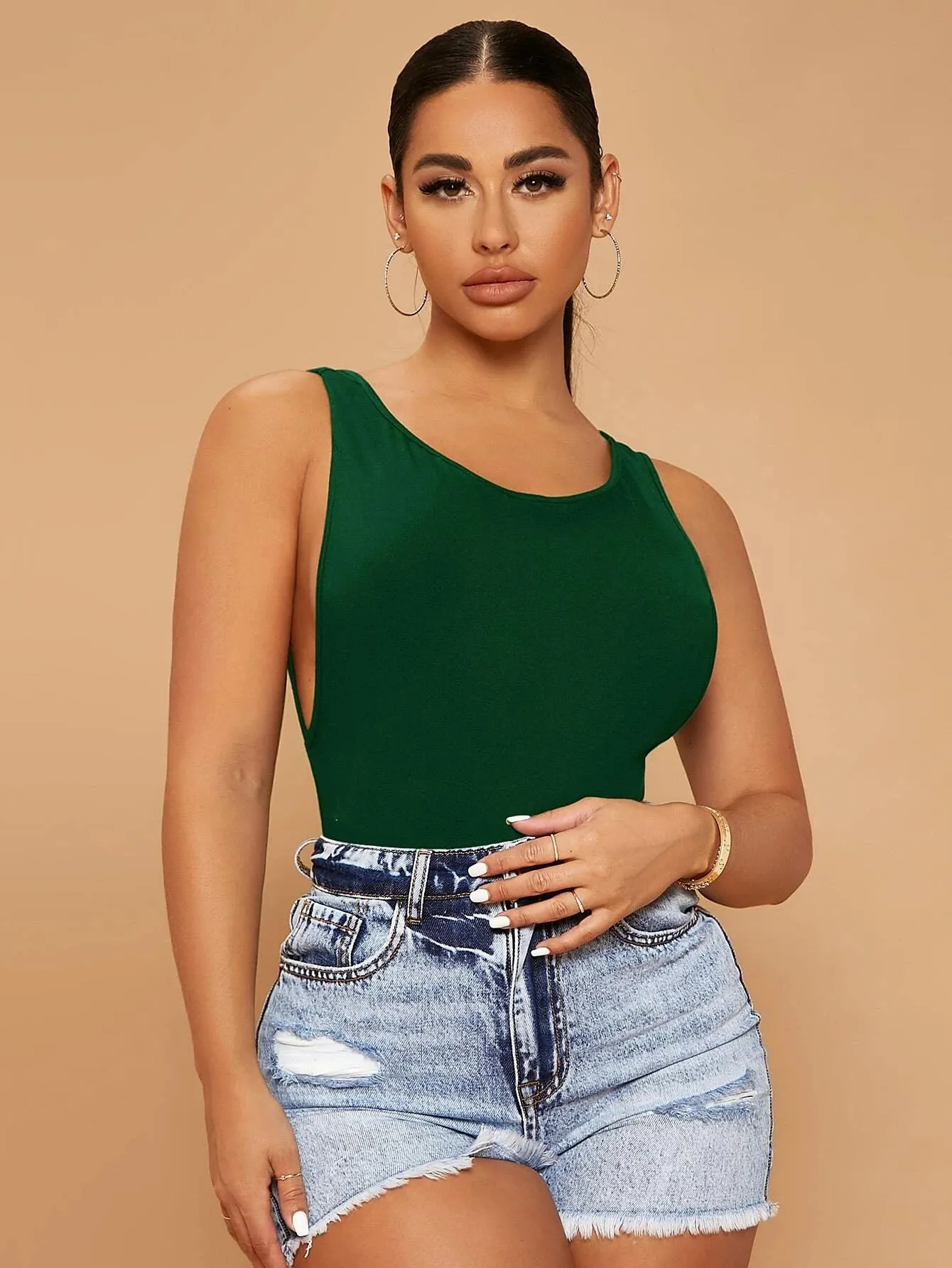 Backless Slim Fit Bodysuit