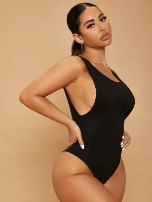 Backless Slim Fit Bodysuit