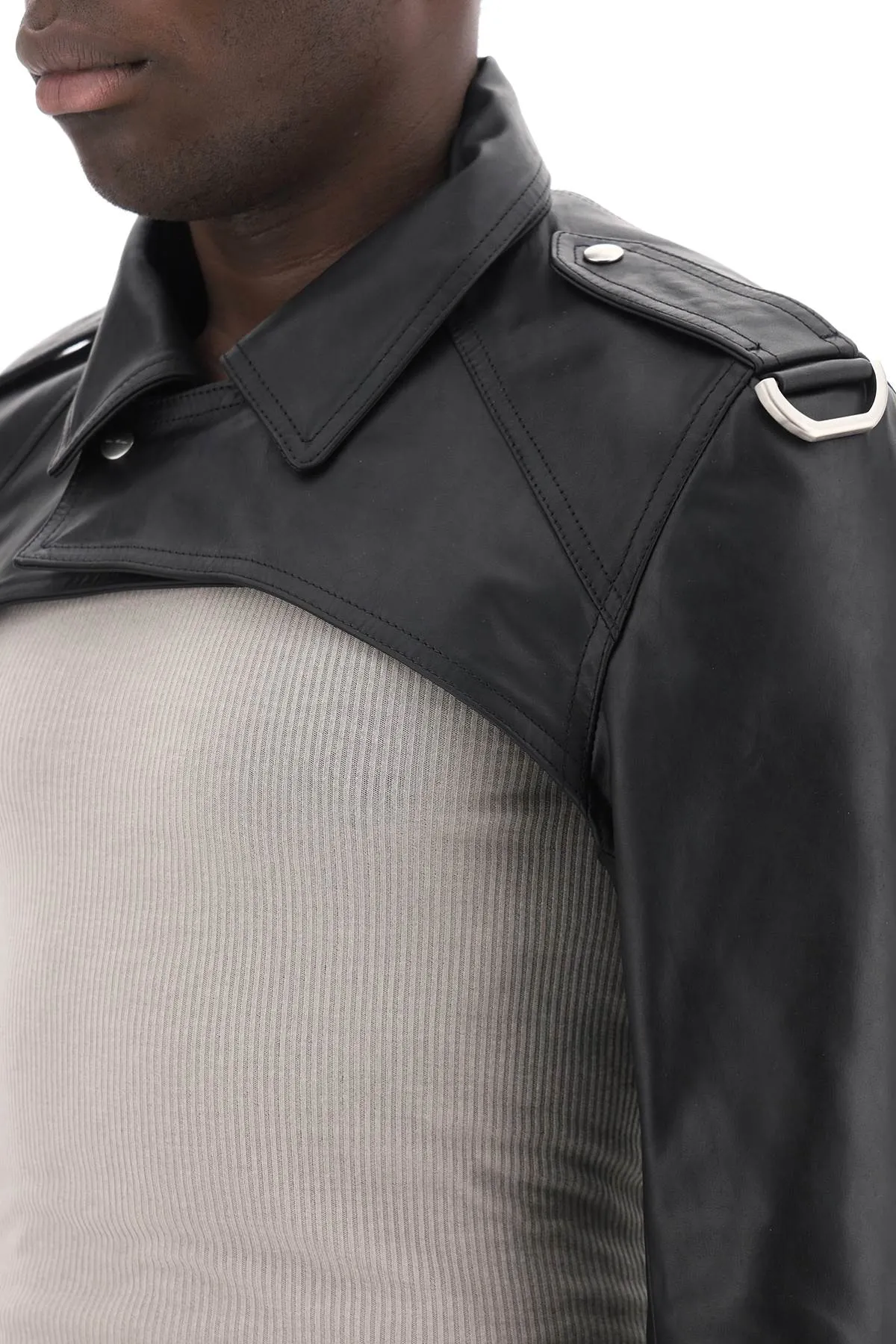 biker-style bolero jacket
