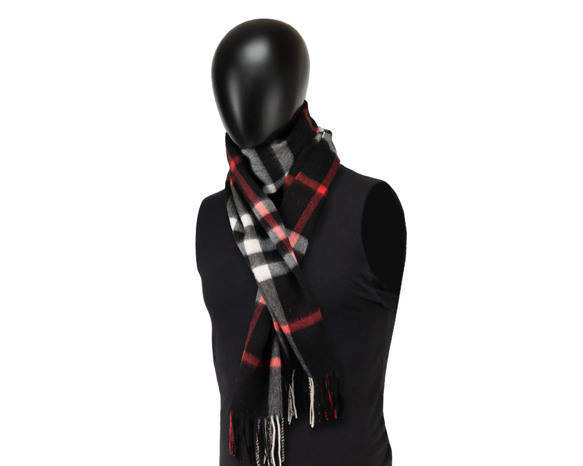 Black & Red Check Scarf