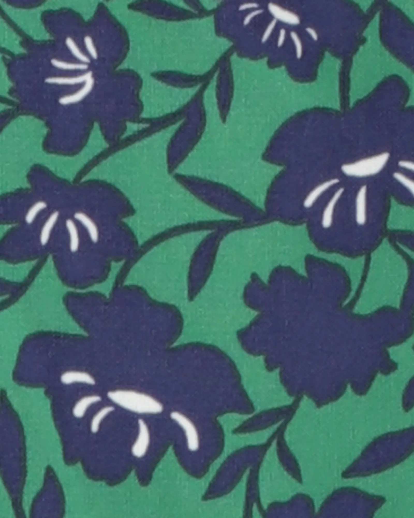 Blair Sleeveless Printed Shirt | Kelly Green / Navy