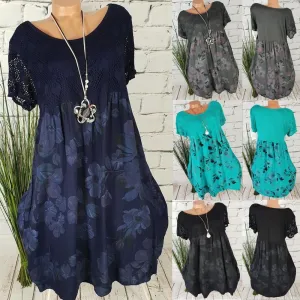 Blossoms of Beauty Lace Top Dress