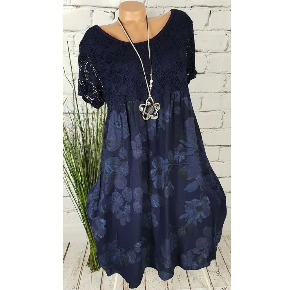 Blossoms of Beauty Lace Top Dress