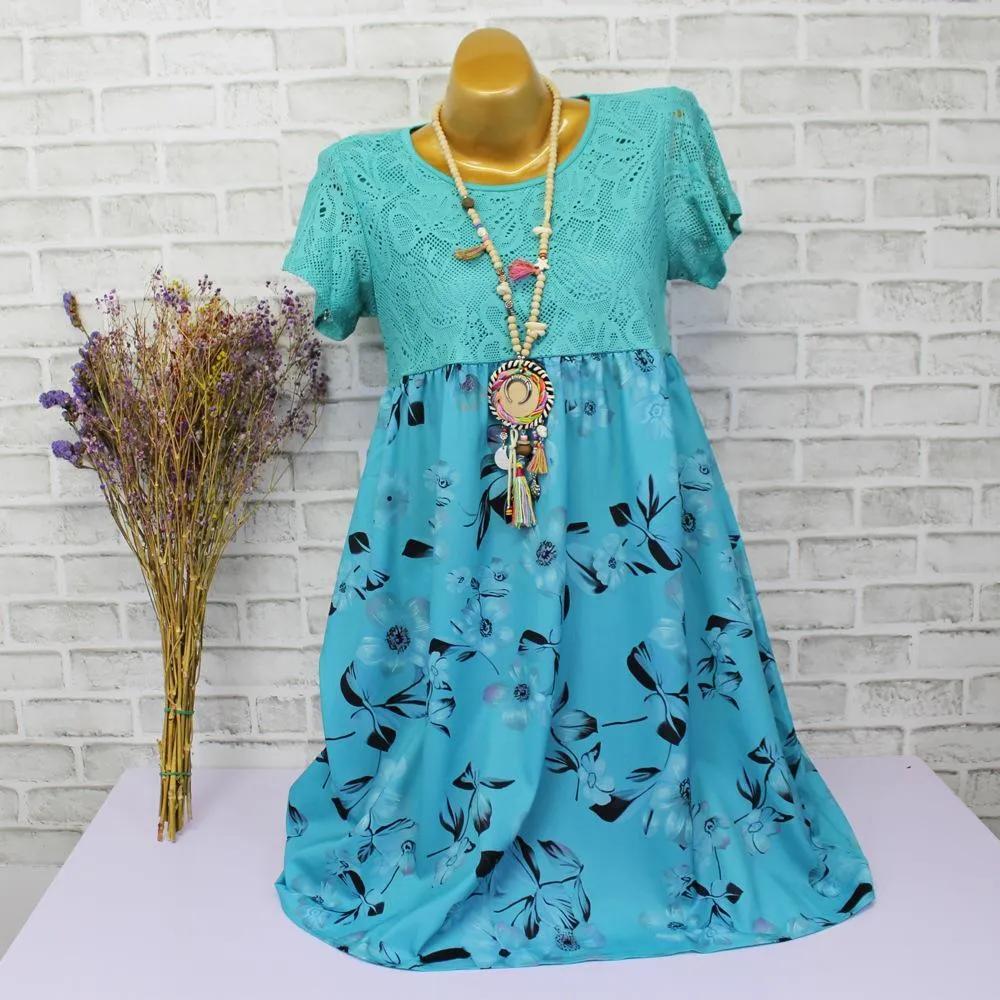 Blossoms of Beauty Lace Top Dress