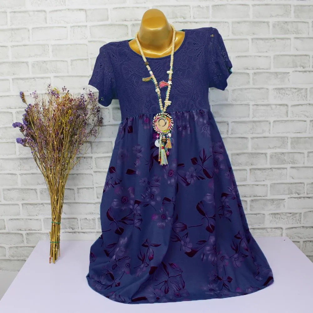 Blossoms of Beauty Lace Top Dress