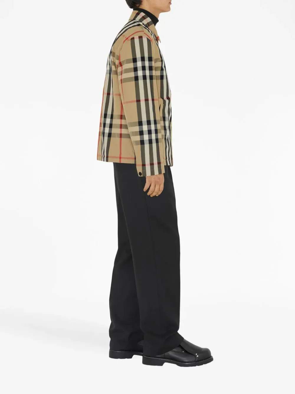 Burberry check-pattern shirt jacket