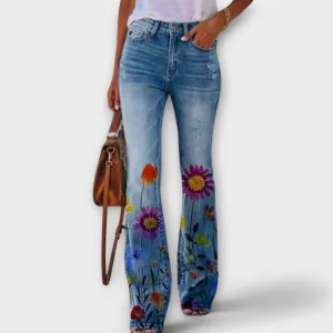 Buttoned Flared Trousers