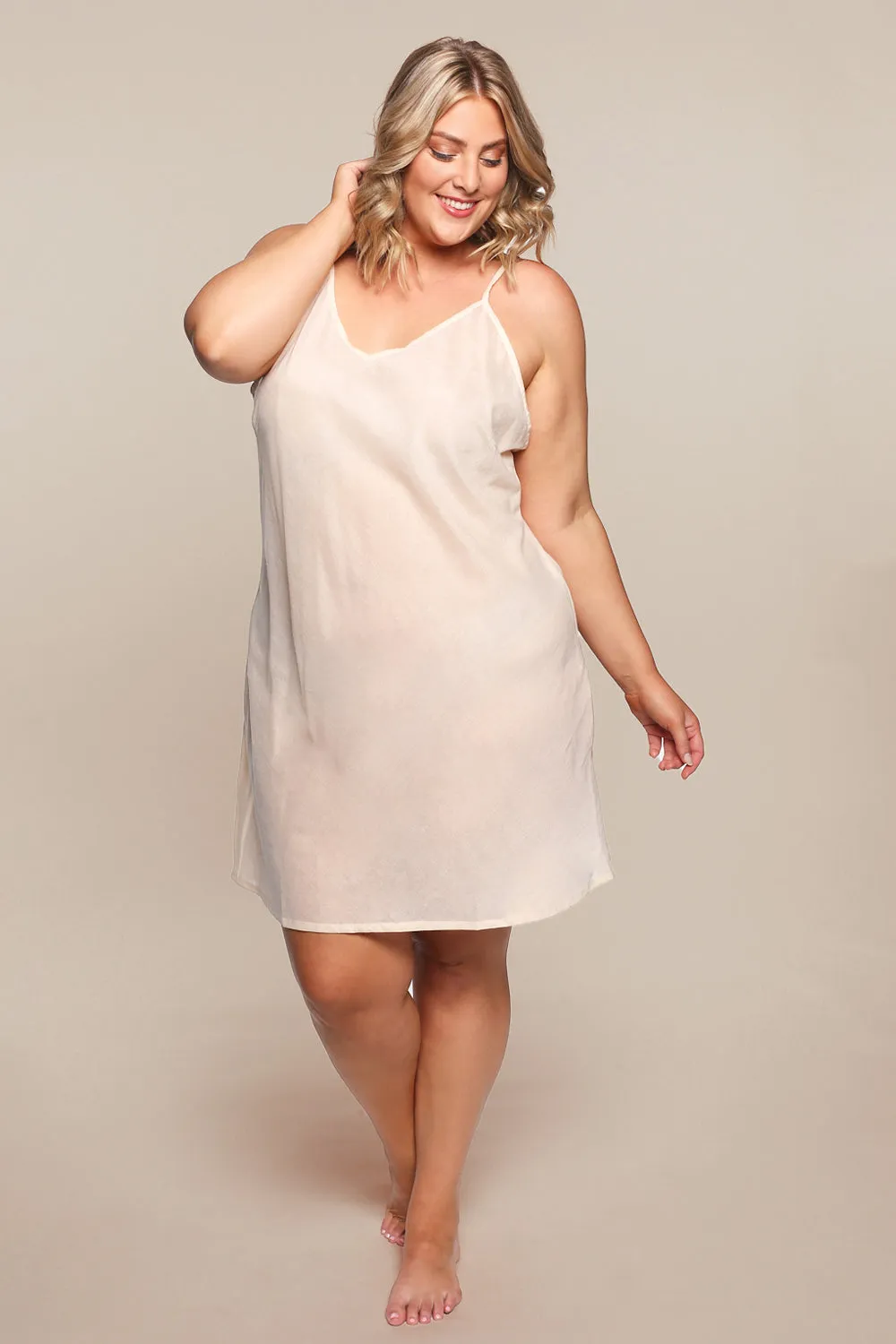 Celeste Cotton Slip in Ecru