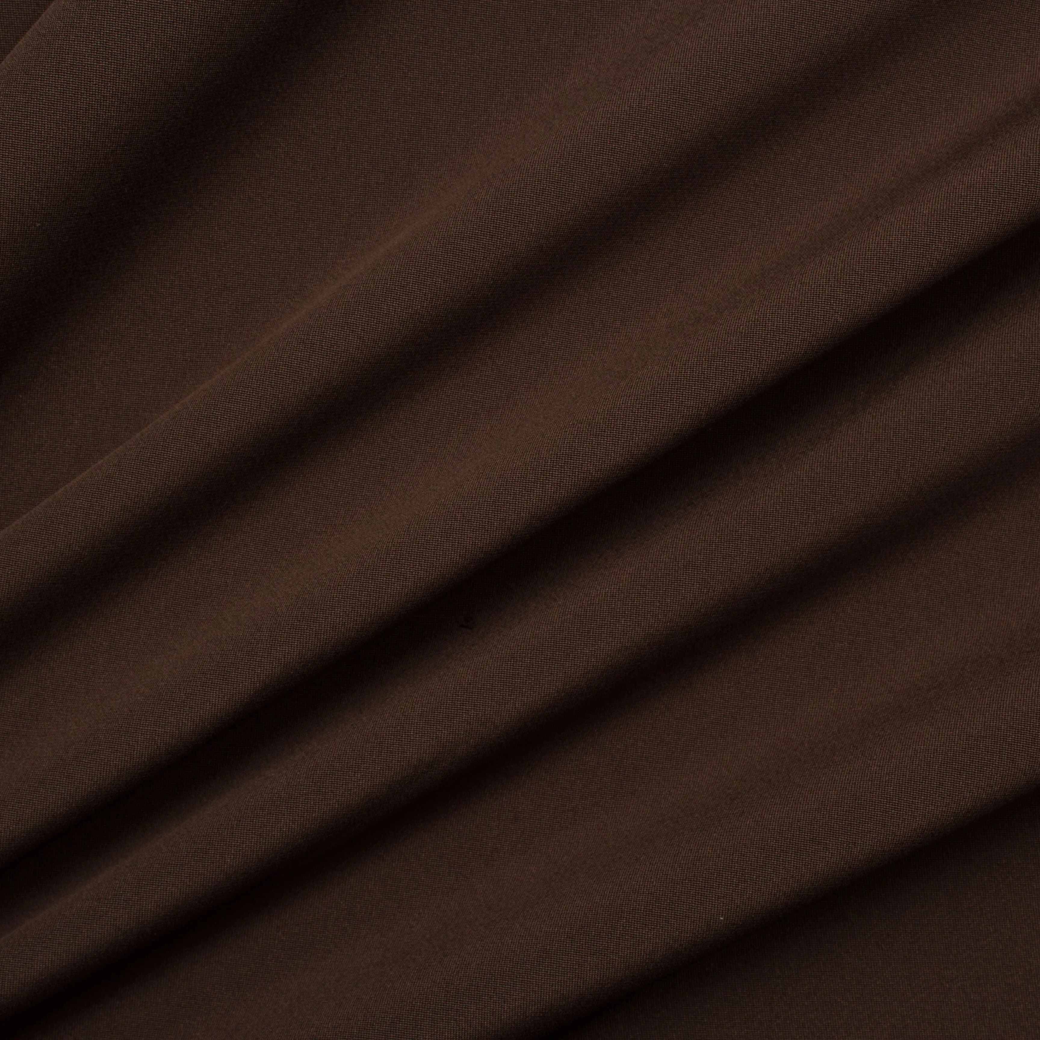 Chocolate Brown Silk Marocain Crêpe