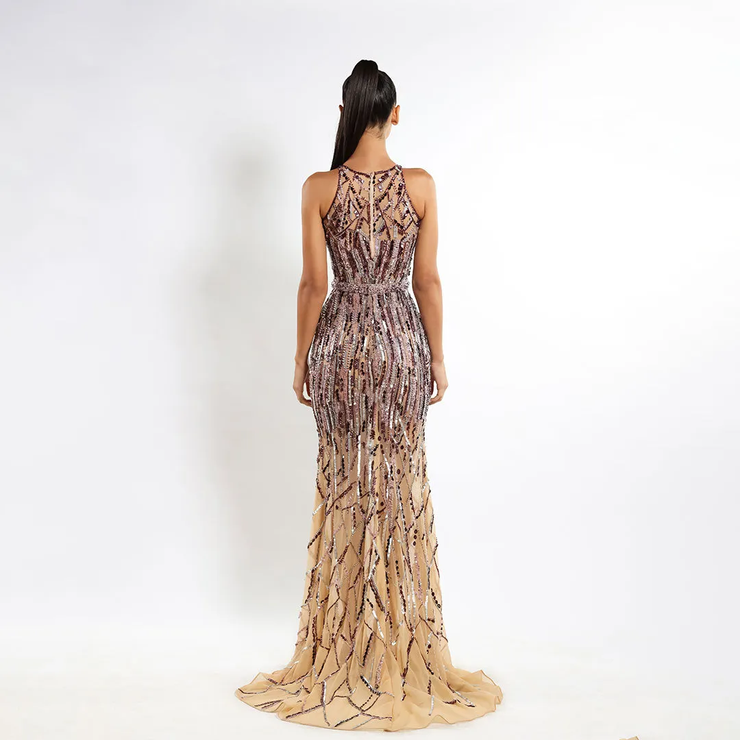 Crystal Elegance Jewel Dress