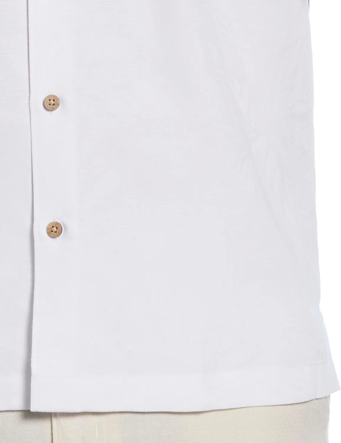 Cubavera Men's Two-Tone One Pocket Floral Print Short Sleeve Button-Down Shirt