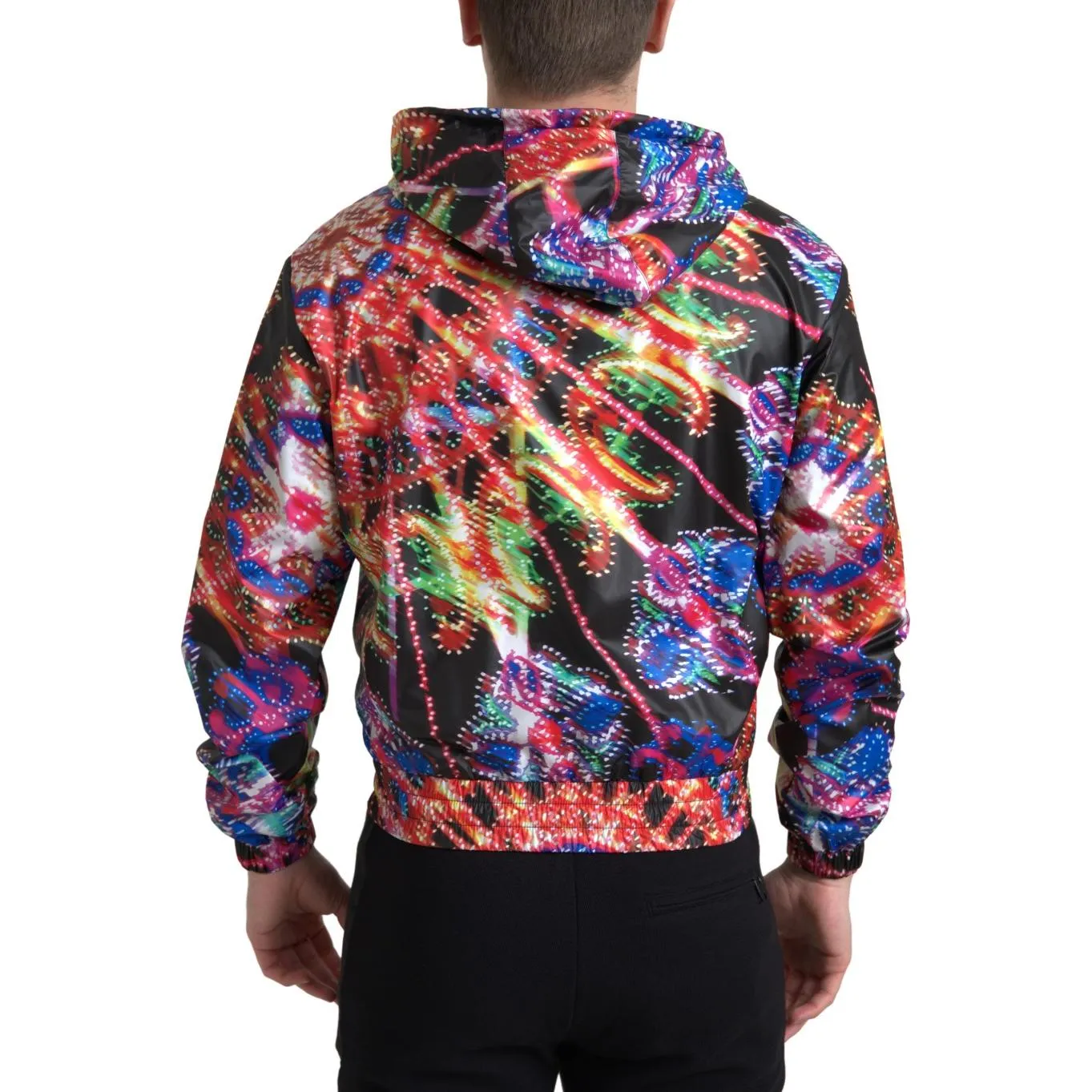 Dolce & Gabbana Multicolor Full Zip Hooded Sweater