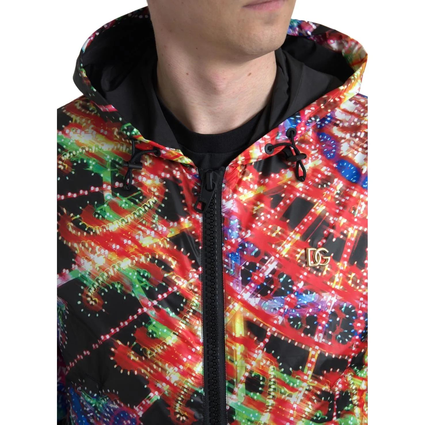 Dolce & Gabbana Multicolor Full Zip Hooded Sweater