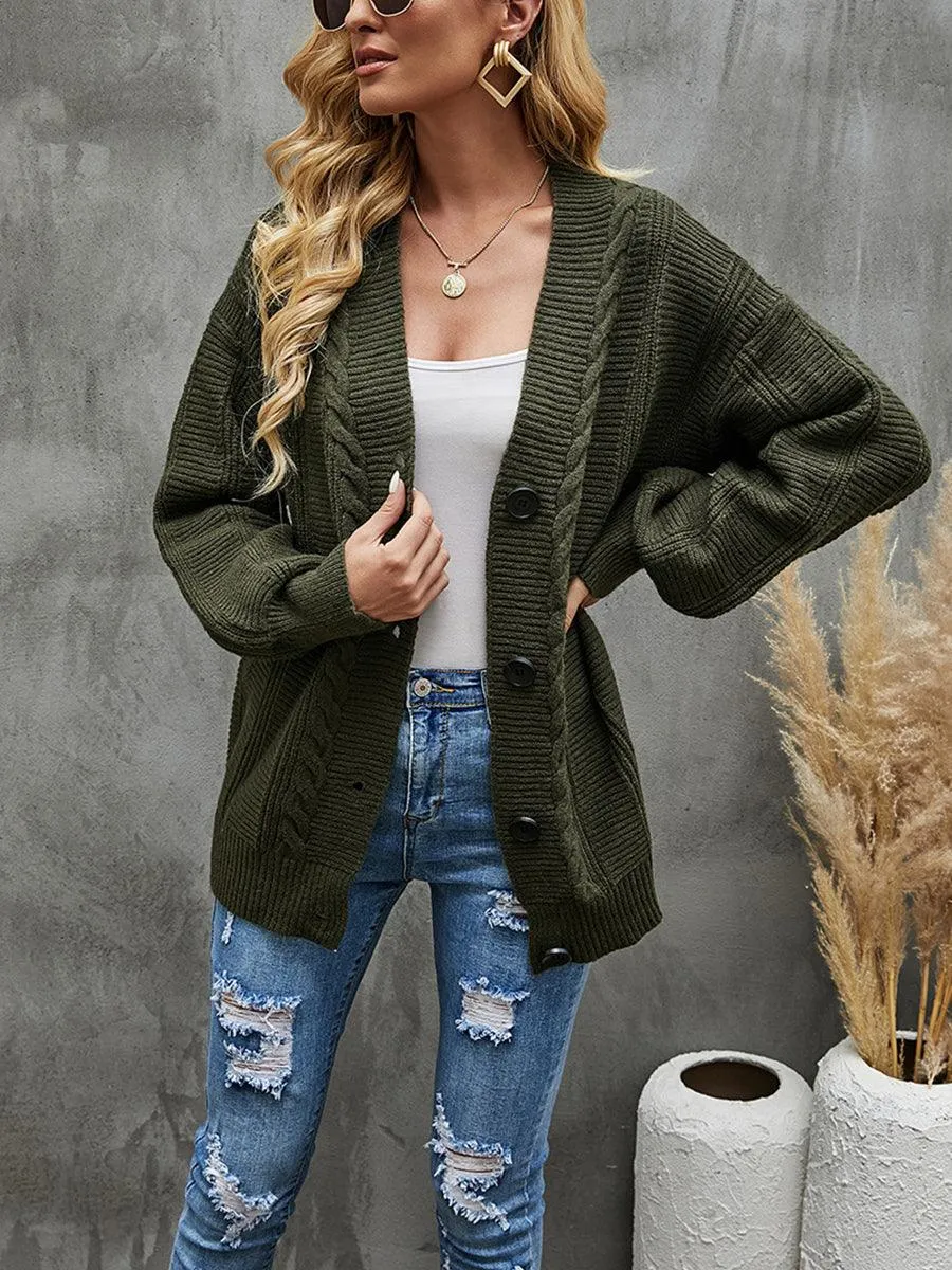 Dropped Shoulder Cardigan
