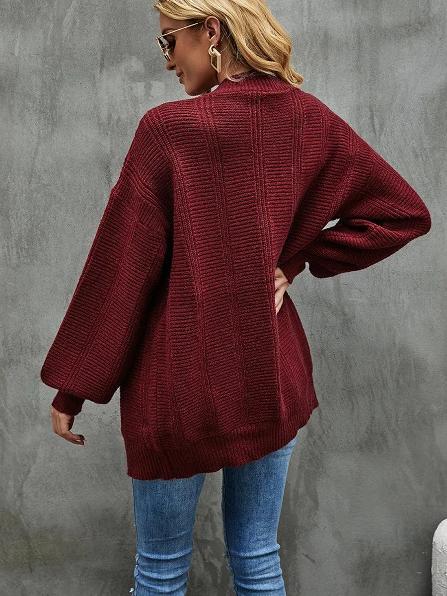 Dropped Shoulder Cardigan