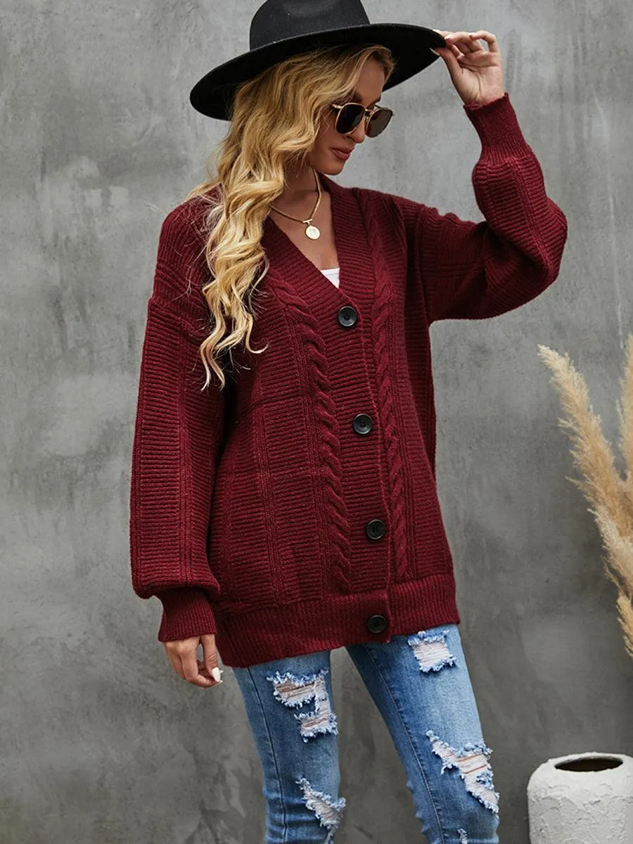 Dropped Shoulder Cardigan