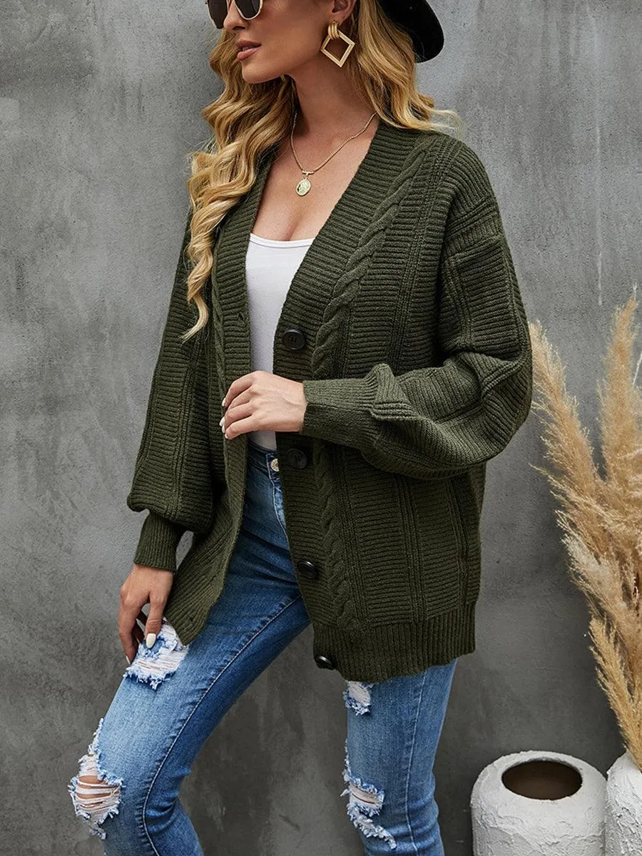 Dropped Shoulder Cardigan