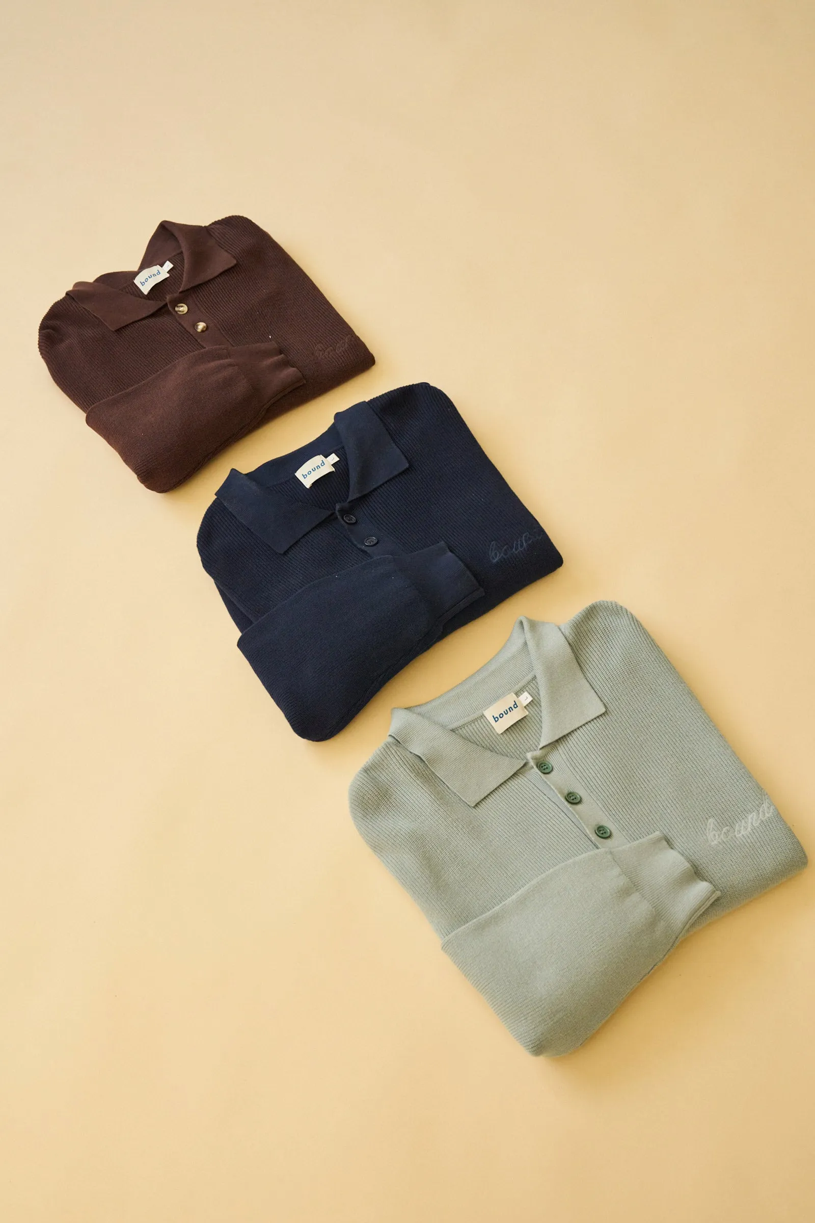 ENNIO LS KNIT POLO - JADE