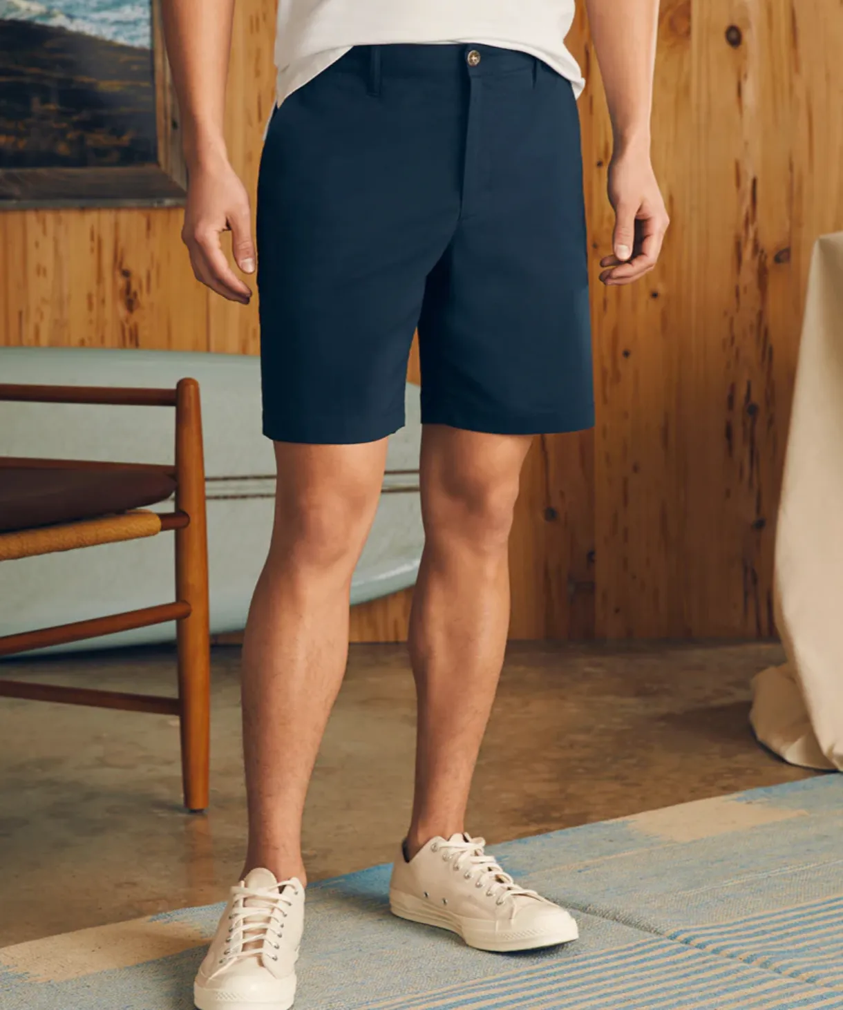 Faherty 8" Movement Chino Short Navy