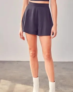 Flare Shorts In Black | Black
