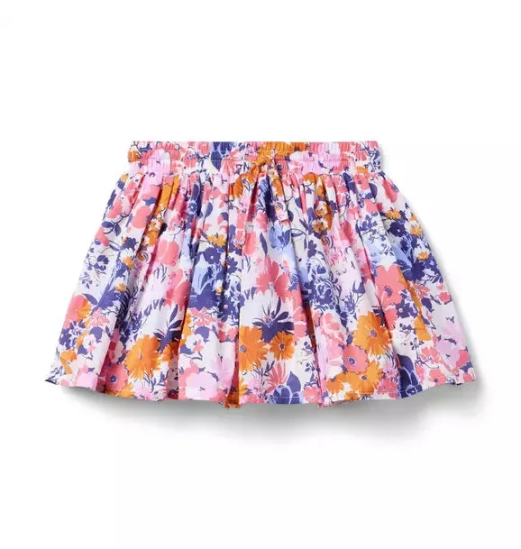 Floral Pleated Skort