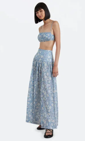 FLORAL SKIES MAXI SKIRT