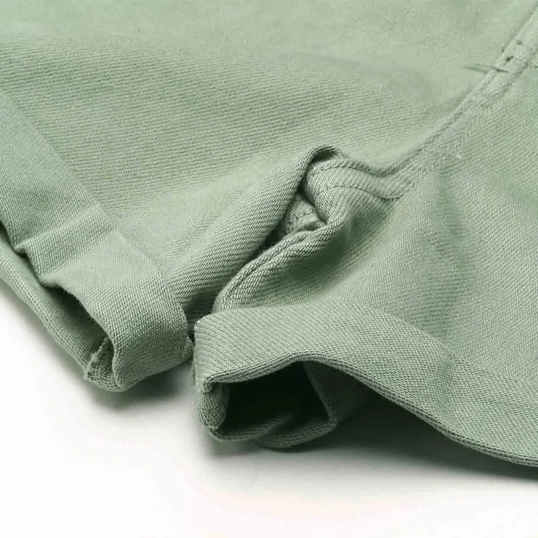 Green High Waist Shorts