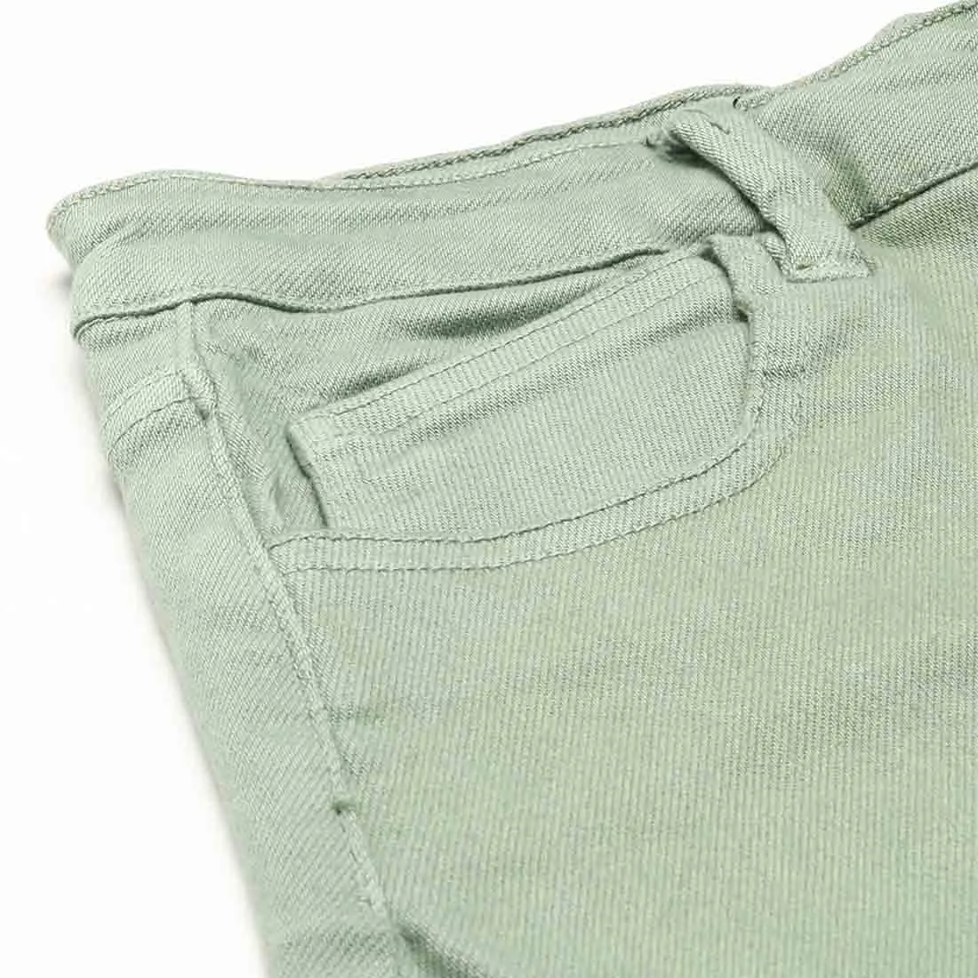 Green High Waist Shorts