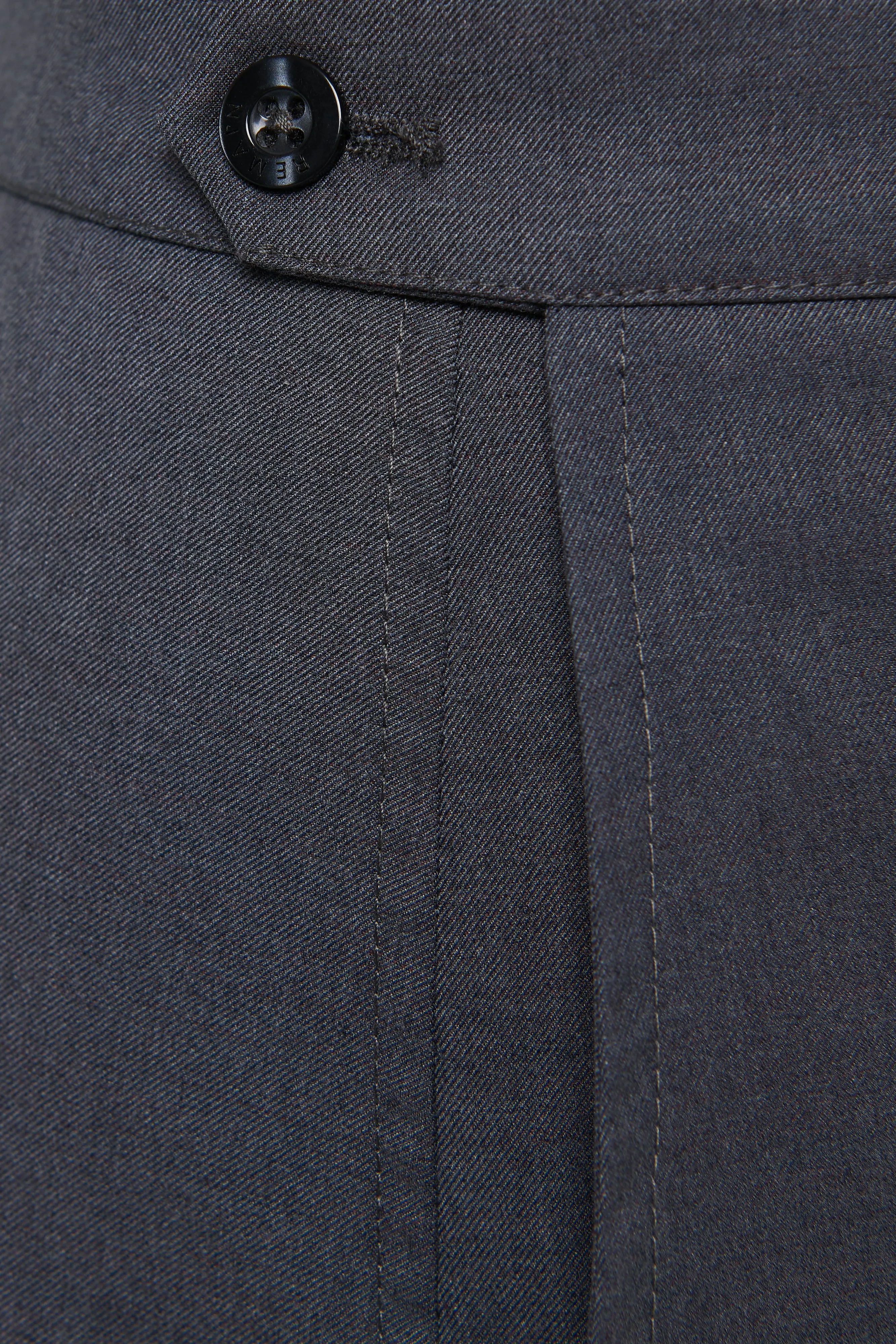 Grey Suiting Midi Skirt