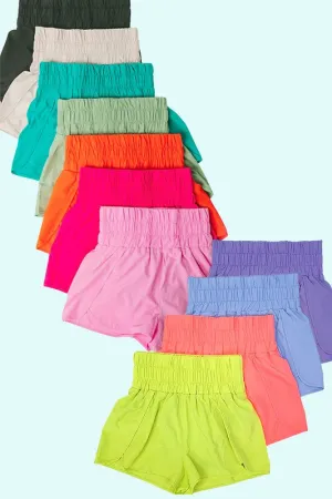 High waist active shorts