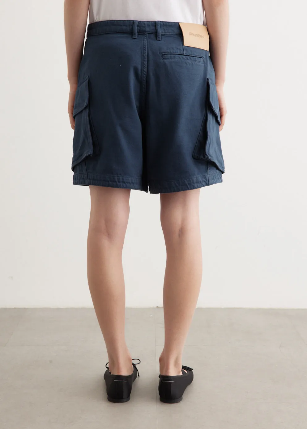 High Waist Cargo Shorts