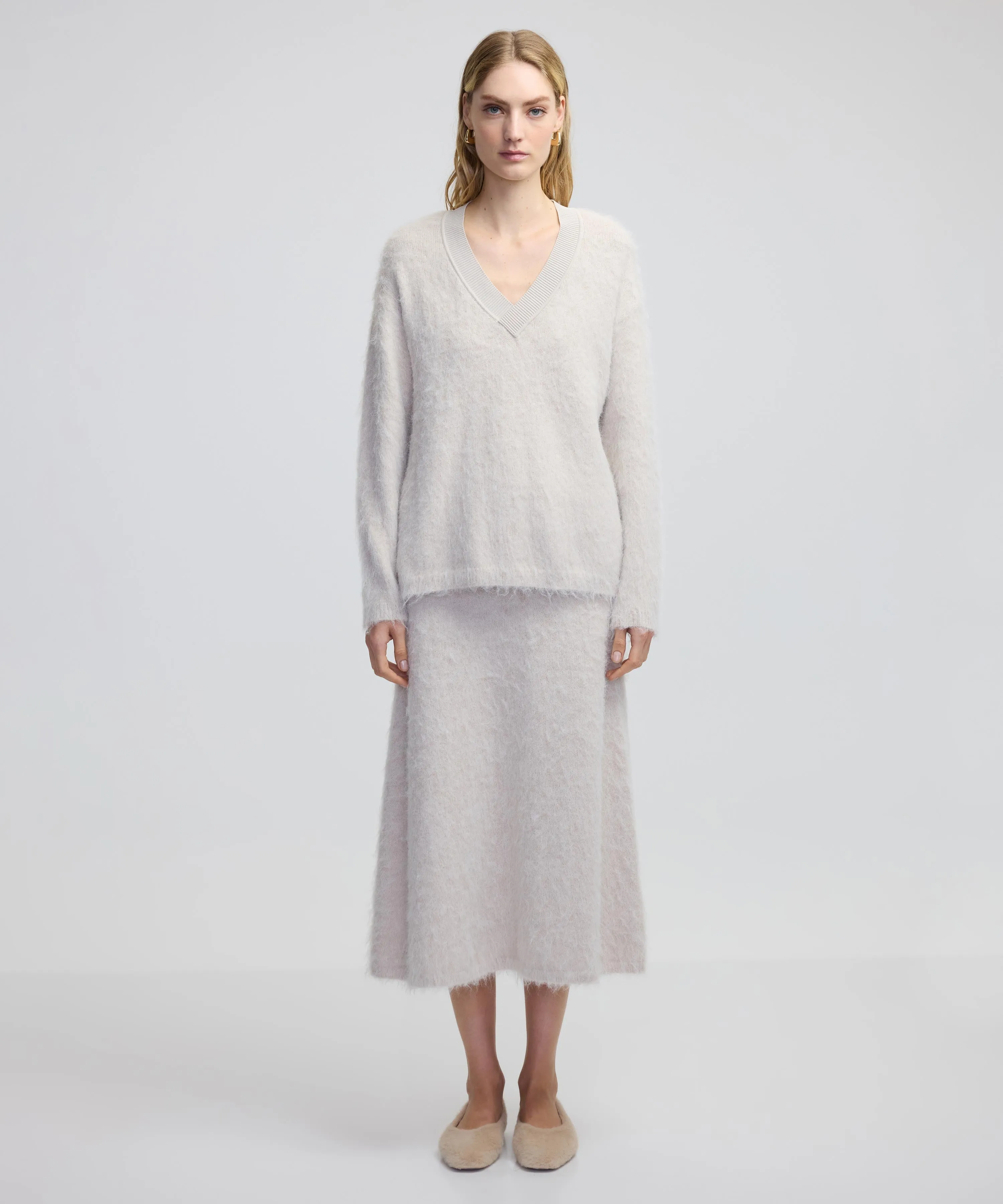 Ipekyol Rib Mix Plush Knitwear Off White