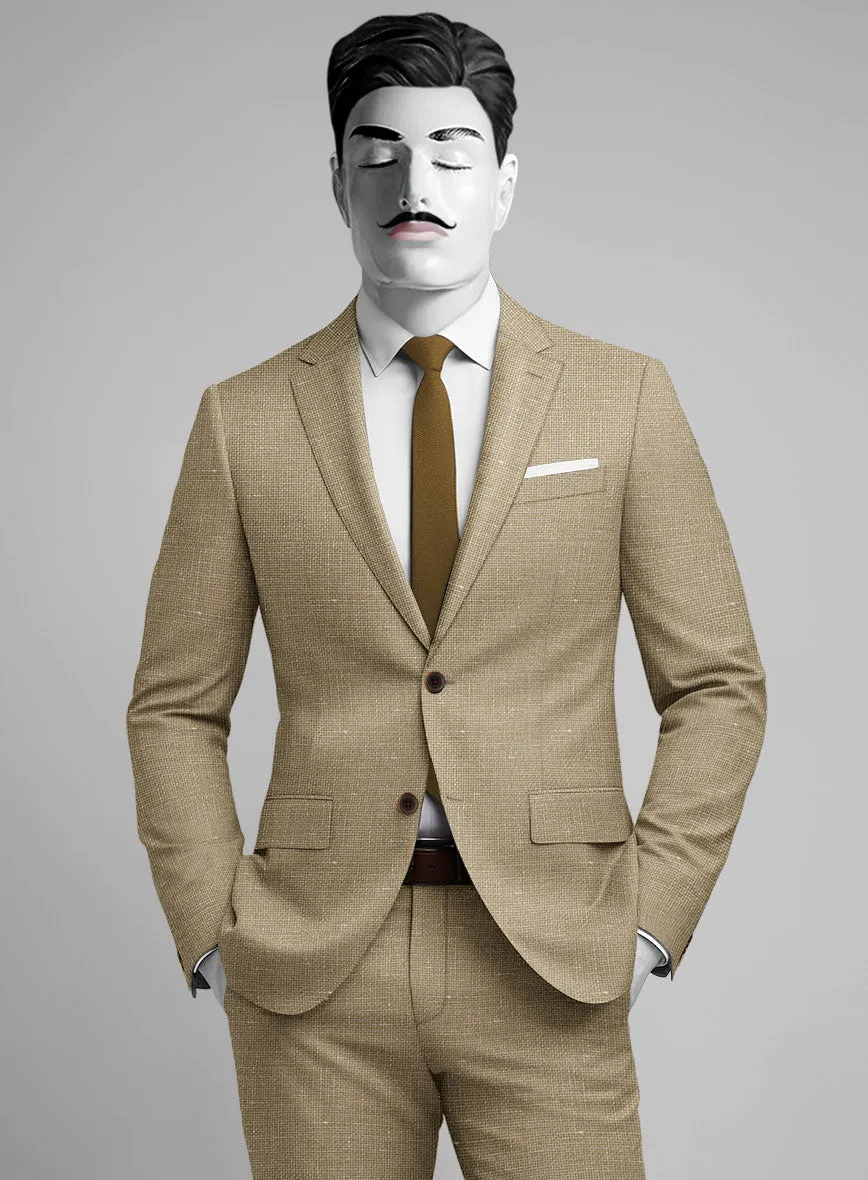Italian Wool Linen Basket Weave Inol Jacket