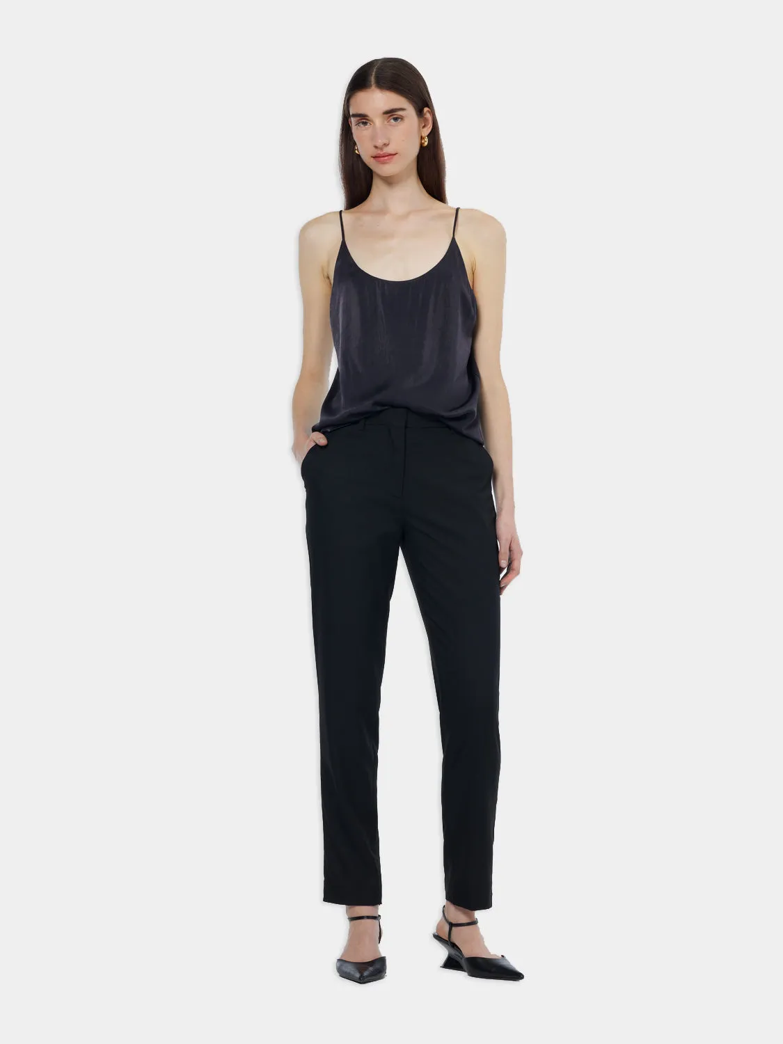 Jersey woven tank