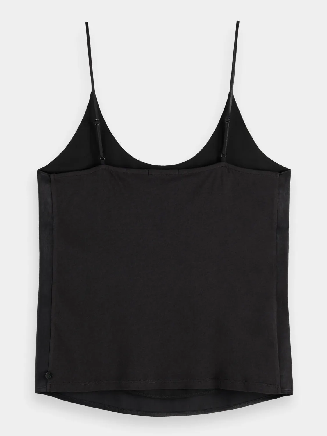 Jersey woven tank