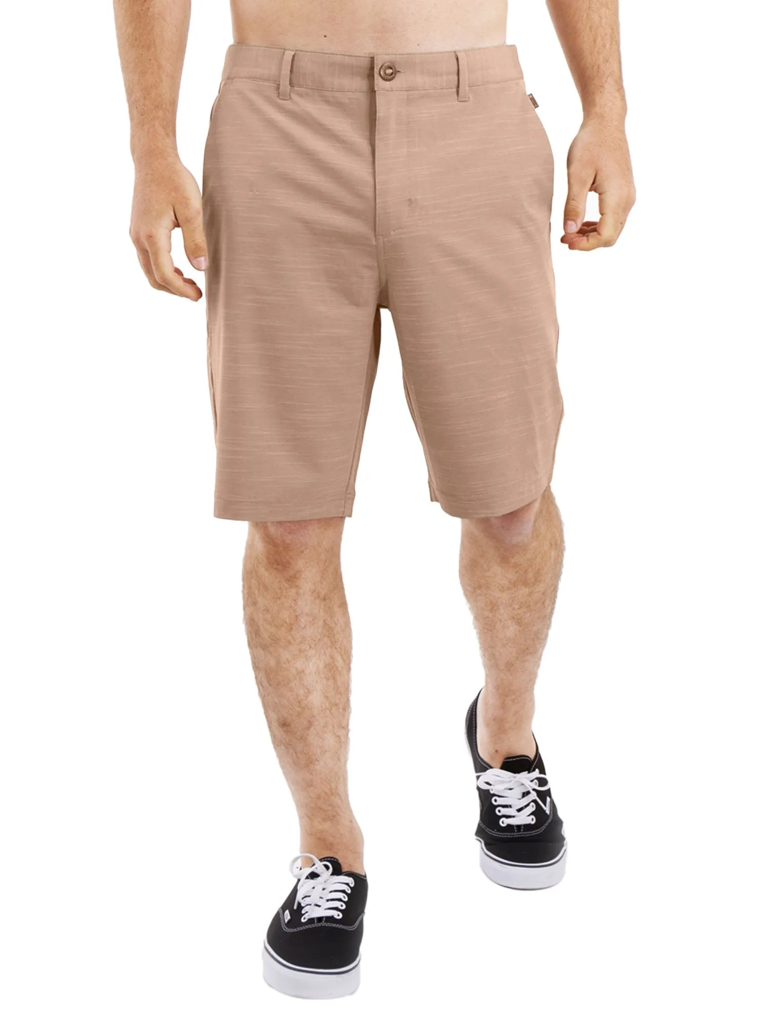 Khaki Slub - Mens Hybrid Shorts